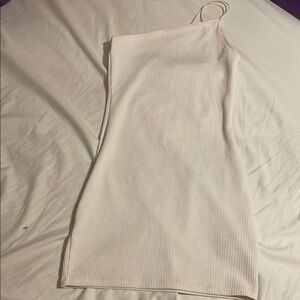 Elegant White One-Shoulder Dress